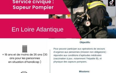 Service Civique dans le corps des Sapeur Pompiers