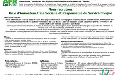 Offre d’emploi Animateur.ice Social.e