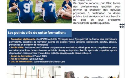 Formation BPJEPS