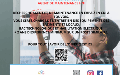 Offre d’emploi Agent.e de Maintenance