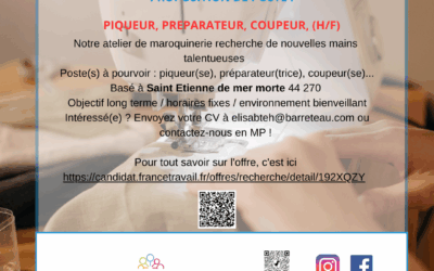 Offre d’emploi, Piqueur, préparateur, coupeur (H/F)