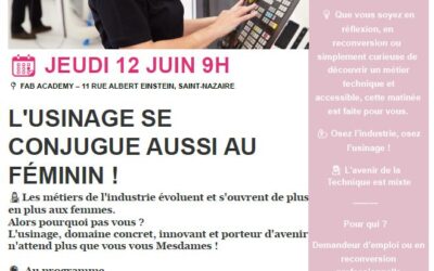 Découverte métier : Usinage au Féminin