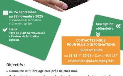 Formation découverte de l’agriculture