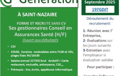 Recrutement sans CV : gestionnaires Conseil en Assurance Santé