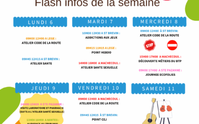 Flash infos de la semaine